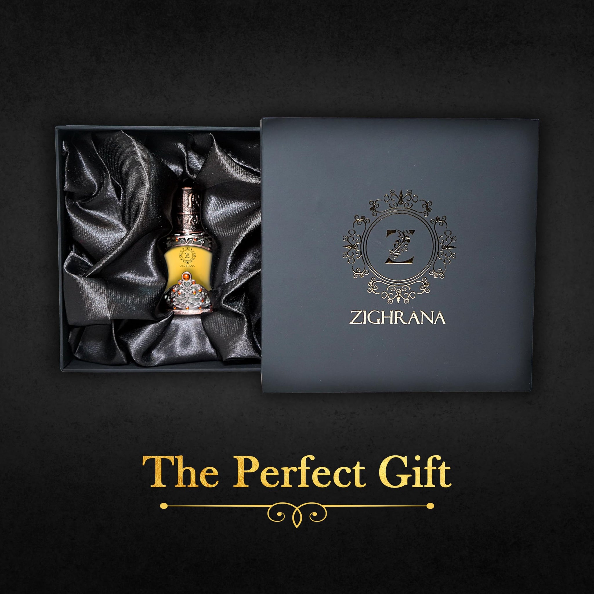 Zighrana Hina Attar Non-Alcoholic Natural Perfume, Unisex Adult, Modern Style, Kannauj Origin, Multiple Sizes - label detail 