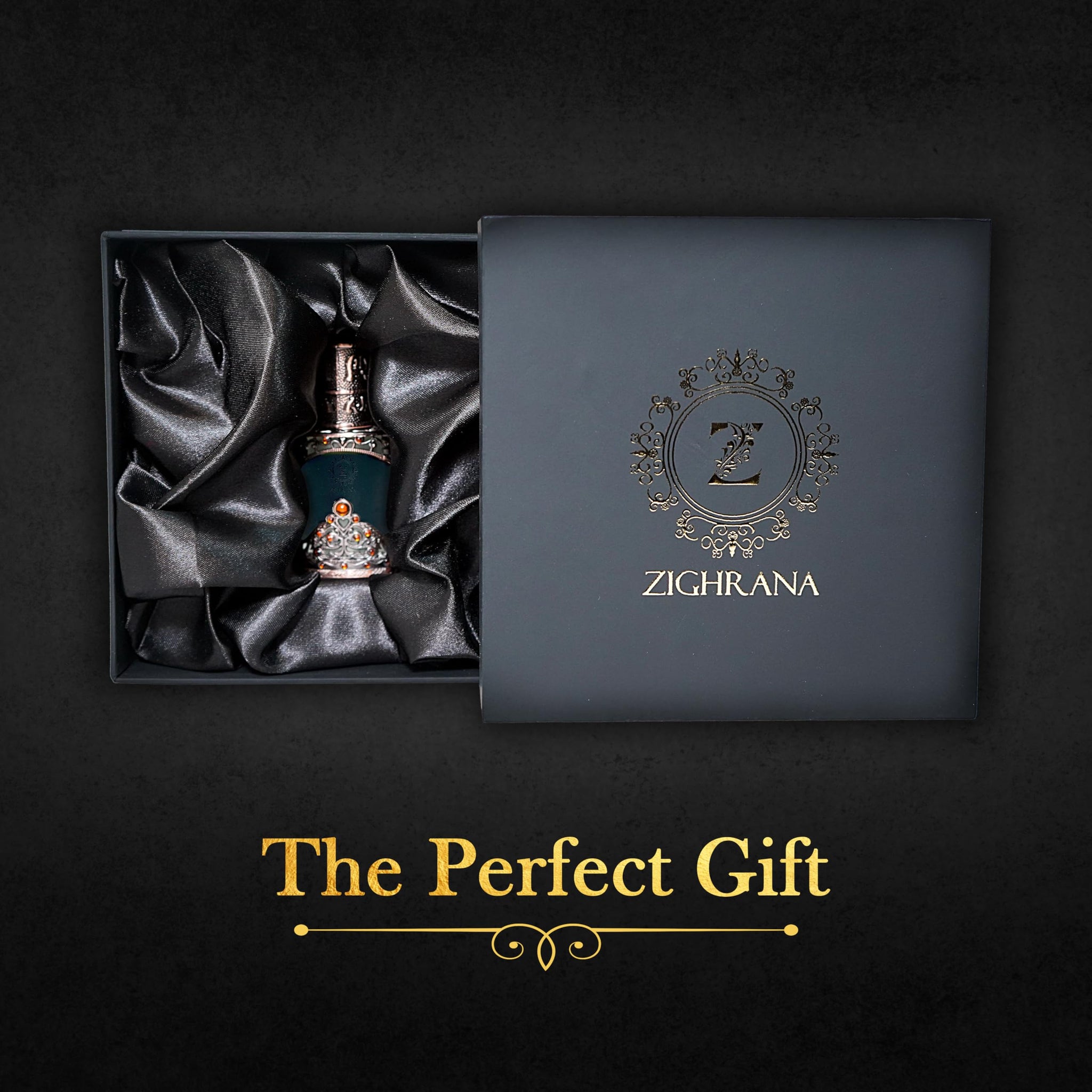 Zighrana Hina Attar Non-Alcoholic Natural Perfume, Unisex Adult, Modern Style, Kannauj Origin, Multiple Sizes - label detail 