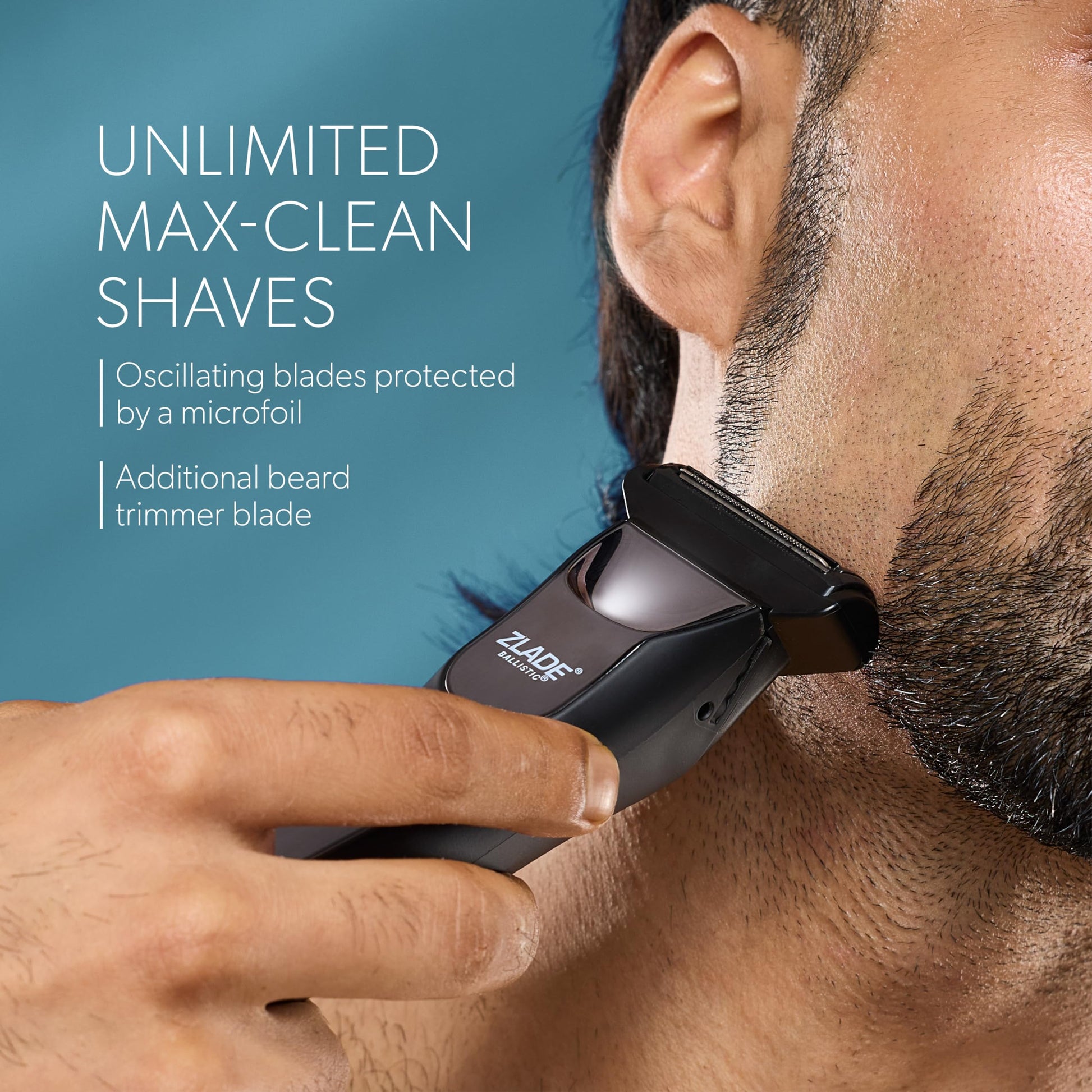 ZLADE Ballistic Pro Max All in One Trimmer for Men, Beard Body Nose Ear Trimmer, Body Shaver, IPX7 Waterproof, 90 Min Runtime