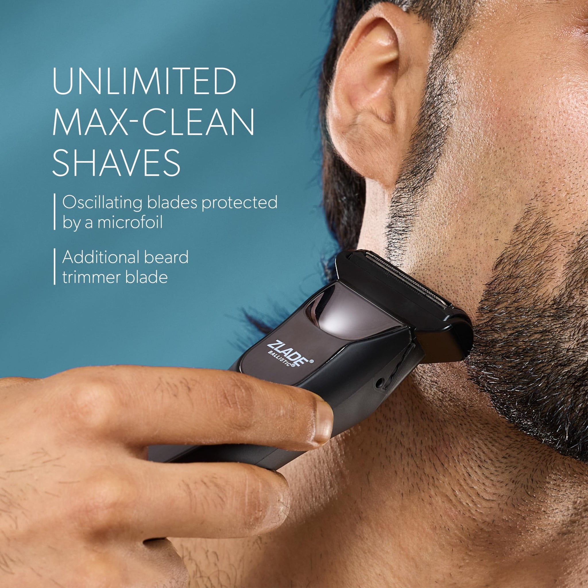 ZLADE Ballistic Pro Max All in One Trimmer for Men, Beard Body Nose Ear Trimmer, Body Shaver, IPX7 Waterproof, 90 Min Runtime